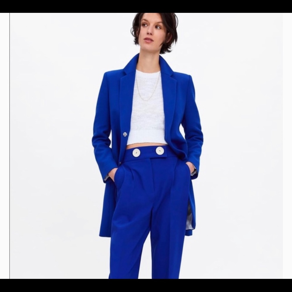 Zara blue blazer / overcoat / jacket